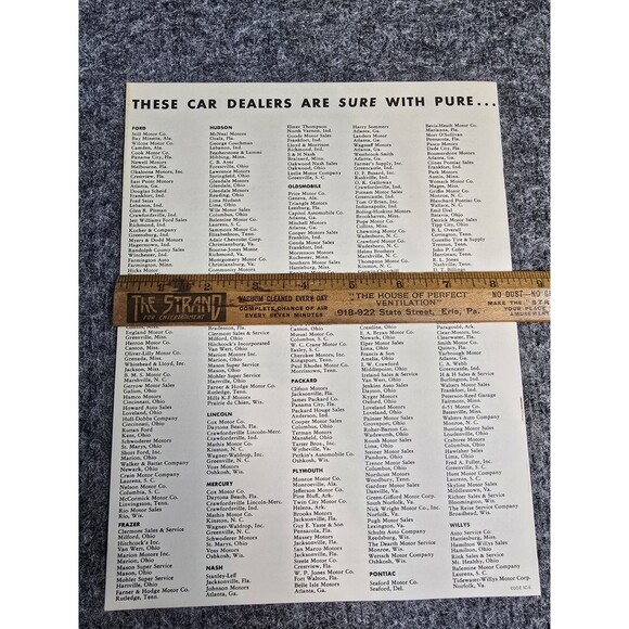 Pure Oil Company Advertising Car Dealer Brochure Catalog 40s 50s They Agree - Picture 4 of 7